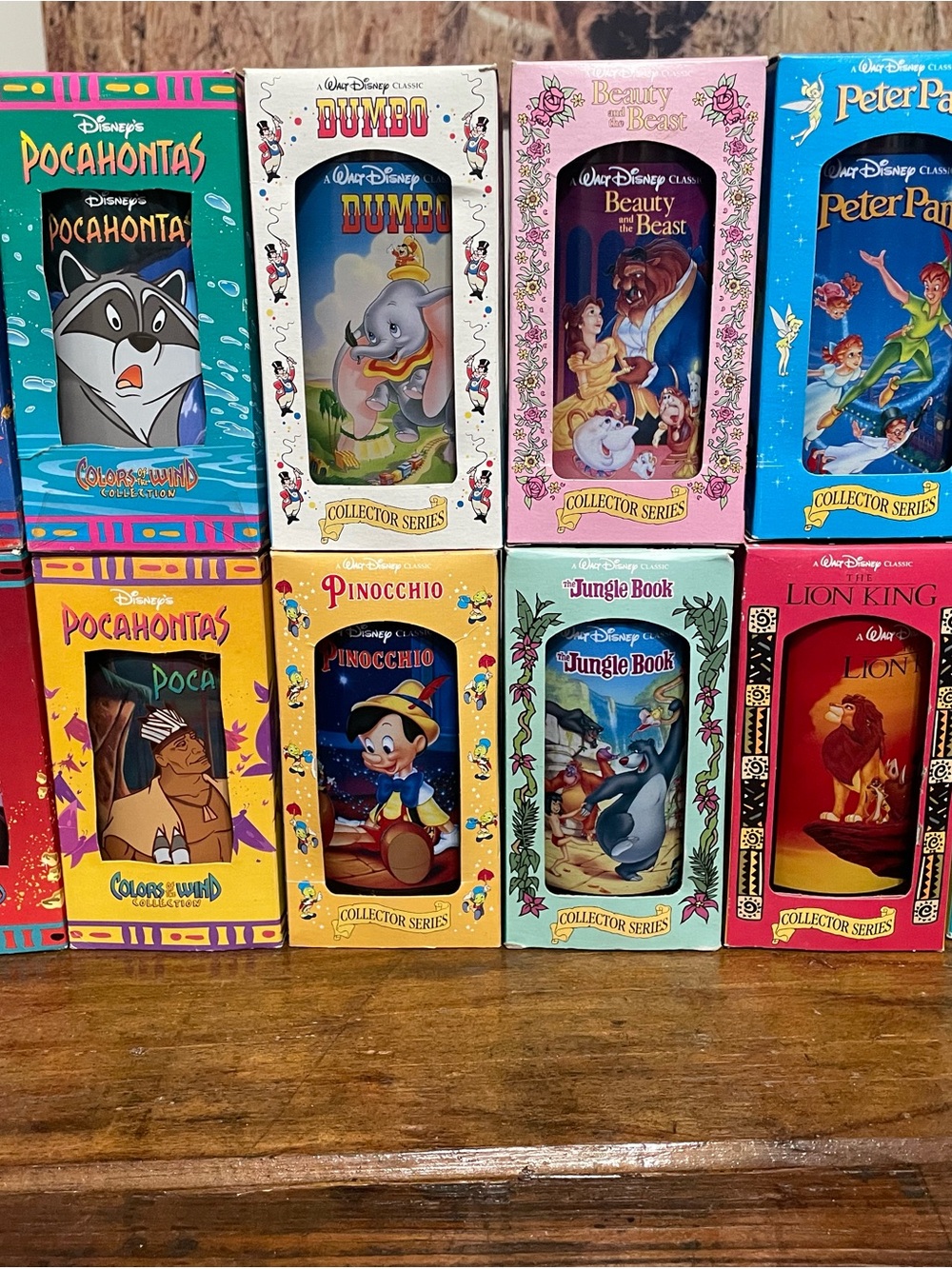 ✨ VINTAGE 90s Disney Burger King Collector Series Glasses Set of 12 ✨